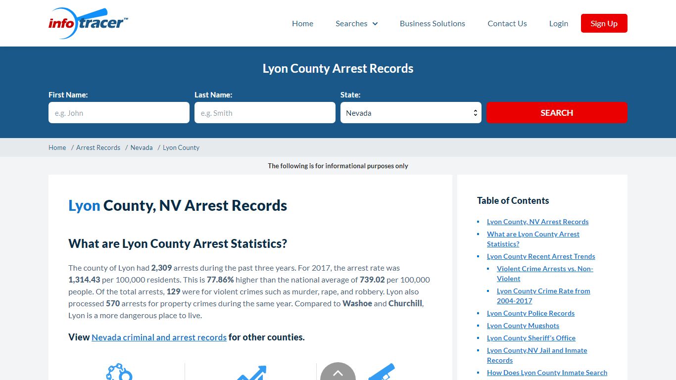 Lyon County, NV Arrests, Mugshots & Jail Inmate Records - InfoTracer