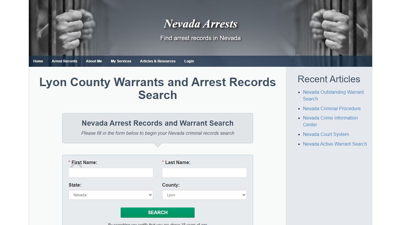 Lyon County Warrants and Arrest Records Search - Nevada Arrests